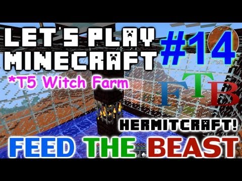 Let's Play Minecraft Hermitcraft FTB Ep.14 - T5 Witch Farm Trap