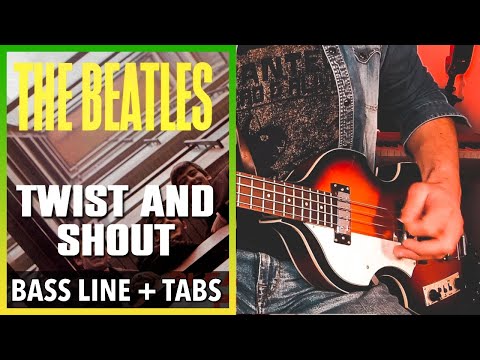 The Beatles - Twist And Shout /// BASS LINE [Play Along Tabs]
