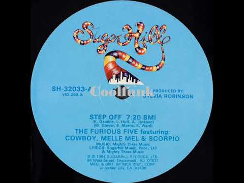 The Furious Five feat. Cowboy , Melle Mel & Scorpio -Step Off (12 inch 1984)