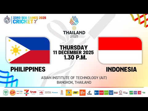 DAY 3 | LIVE🔴33rd SEAGAMES 2025 - CRICKET SPORT | 01:30 P.M. | PHILIPPINES VS INDONESIA | T20 | MALE