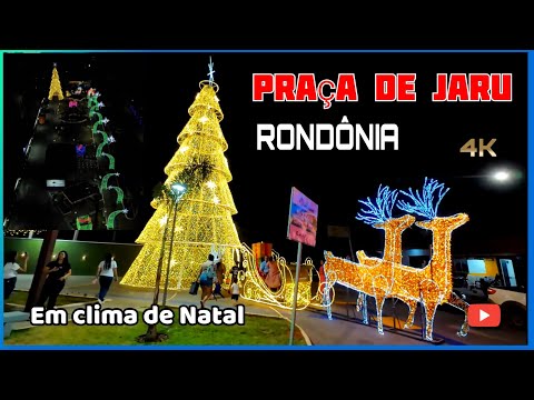 Jaru RO Vamos conhecer a nova praça da Av Dom Pedro - drone Dji mini 2 - Osmo action 4 