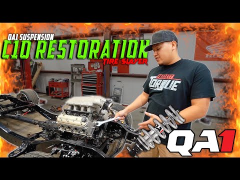 GREEN MACHINE C10 GETS A FULL QA1 SUSPENSION!!