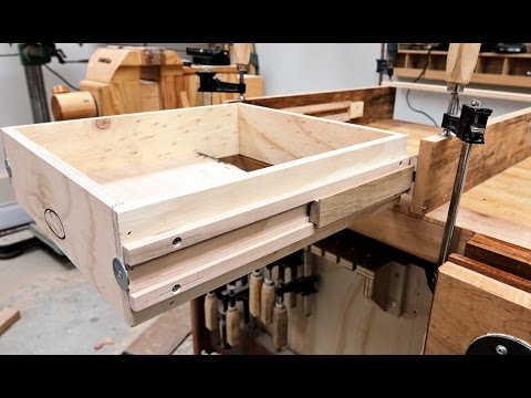 Wooden full extension drawer slides