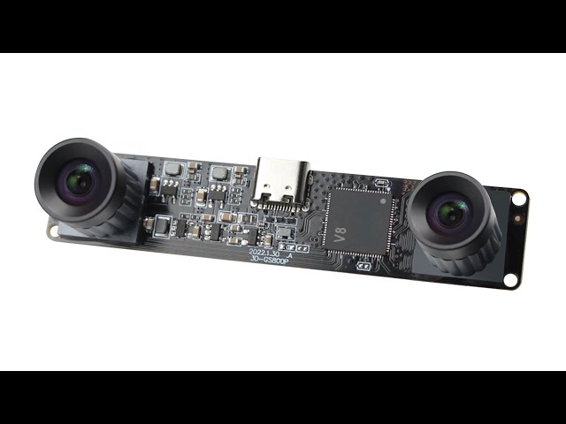 Vídeo relacionado con ELP Módulo de cámara USB monocromático con obturador global de 210 fps, sincronización de doble lente B/W Web para PC, 800P 120 fps Lightburn, USB2.0 OmniVision OV9281 binocular (lente 83 sin