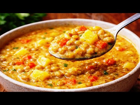 Creamy Lentil Soup Recipe | Easy One-Pot Comfort Food with Potatoes & Carrots