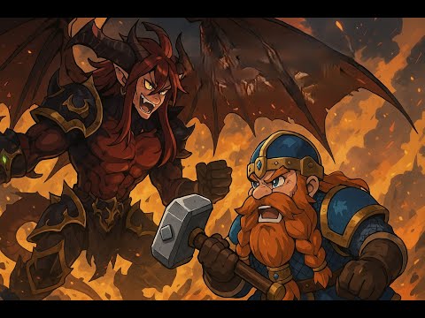 Daemons of Chaos vs Dwarfs - Total War Warhammer 3