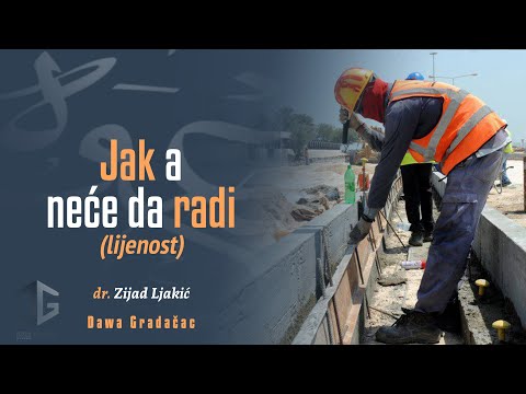 JAK A NEĆE DA RADI(LIJENOST) - dr. Zijad Ljakić