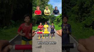 WHO DID WIN!? | Ronaldo Neymar Mbappe CHALLENGE #shorts #ronaldo #neymar #mbappe #challenge #video