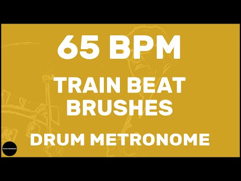 Train Beat Brushes | Drum Metronome Loop | 65 BPM