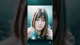 マーメイドになってみた。原型何処いった？AIって怖い。#マーメイド