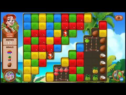 Lost Island Blast Adventure Level 1286 - NO BOOSTERS 🏝️ | SKILLGAMING ✔️