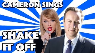 David Cameron singing Shake It Off by Taylor Swift