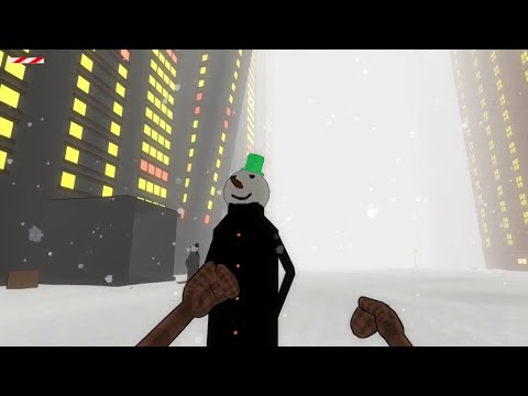 beneath the cardboards баги, проход в кафе,зелёный снеговик.