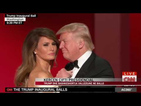 Trump dhe bashkeshortja kercejne ne ballon presidenciale  - News, Lajme - Vizion Plus