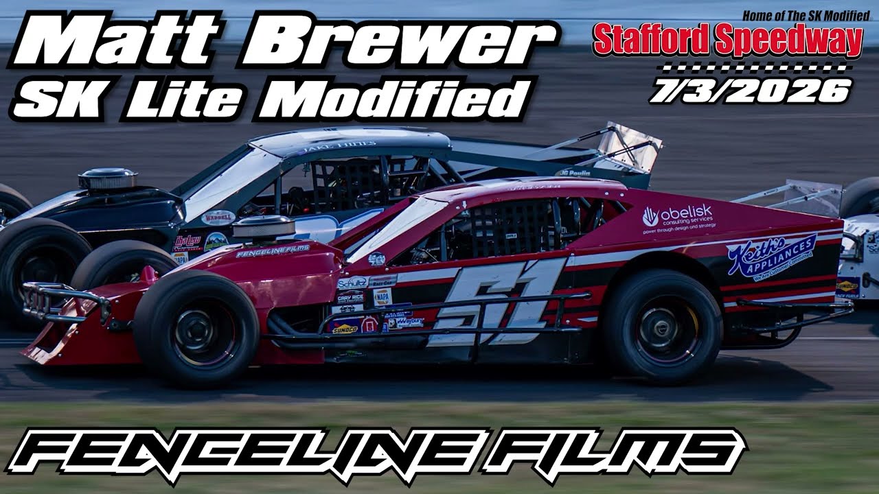 Matt Brewer's SK Lite Modified Action at Stafford Speedway