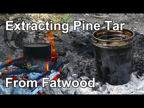 Making Pine Tar From Fatwood - Easy