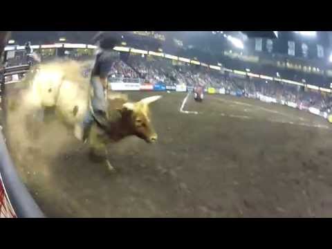 Jake Surrat Bull Riding Wreck from Everett, WA