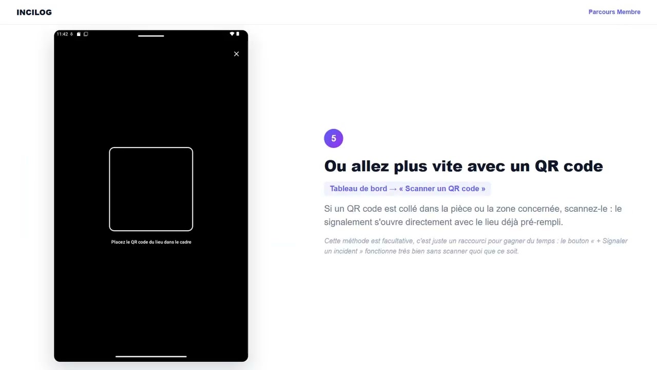Tutoriel vidéo INCILOG : Membre