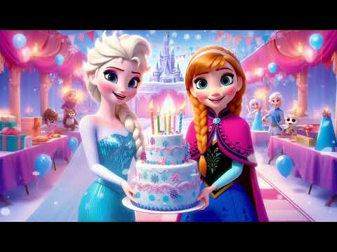 Elsa & Anna's Magical Snowflake Birthday Bash! Surprise Party Song for Kids!
