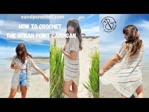 How To Crochet A Cute Boho Cardigan- The Ocean Point...