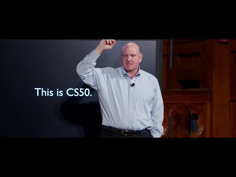 , title : 'CS50 2014 - CS50 Lecture by Steve Ballmer'