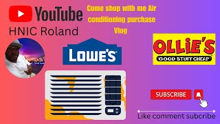 Come shop with me at Ollie's outlet & Lowe's Air conditioning shopping vlog.
