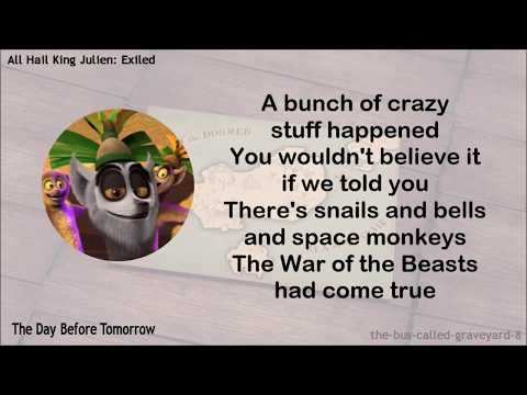 All Hail King Julien: Exiled - ALL Theme Songs w/Lyrics