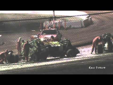 Sydney Speedway Wingless Crash 29-12-12