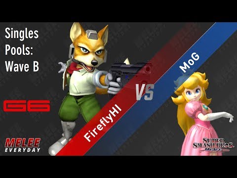 Genesis 6 - FireflyHI (Fox) vs. MoG (Peach) - SSBM - Singles Pools