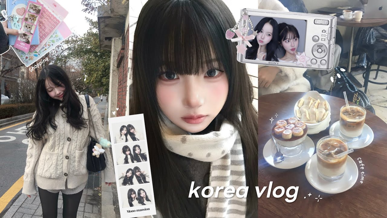 korea vlog🪽: 可愛いを大量摂取したソウル女子旅🇰🇷♩gourmet🥯 cafe🍵 shopping🛒
