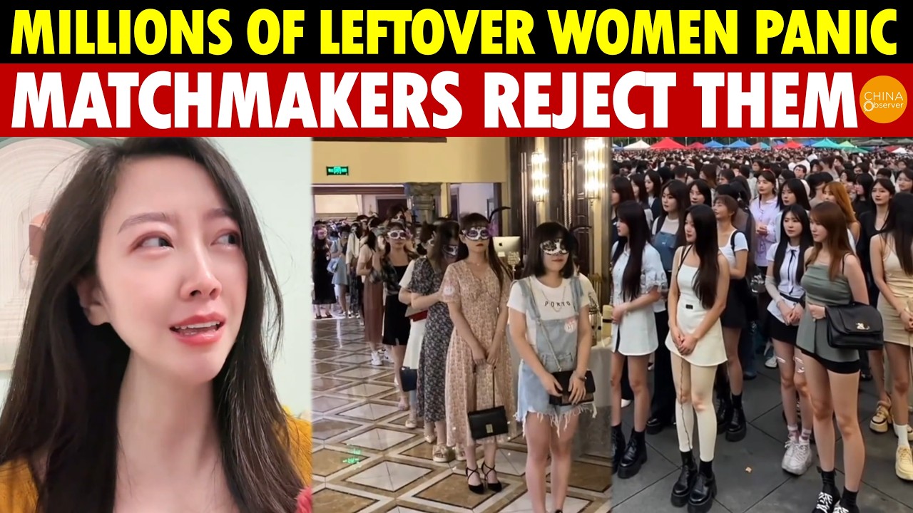 Millions of Leftover Women Panic! Matchmakers Reject Them, Chinese Parents Stop Urging Sons to Marry