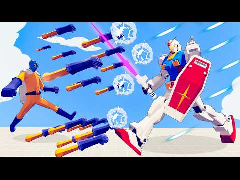 (NEW) GUNDAM GIANT ROBOT vs EVERY UNIT | Totally Accurate Battle Simulator-TABS