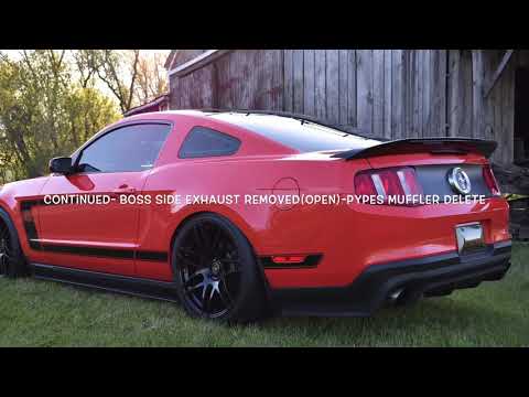 Boss 302 Stupid Loud Pypes vs GT500 Mufflers