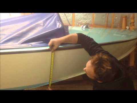 Albatross boat water line setting out and marking.