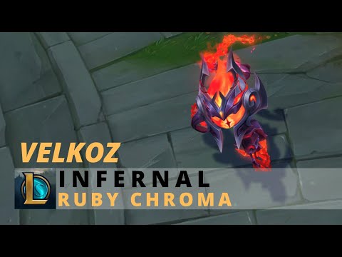 Infernal Velkoz Ruby Chroma - League Of Legends