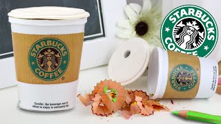 DIY | Back To School Supplies - Starbucks Pencil Sharpener (Coffee Cup)