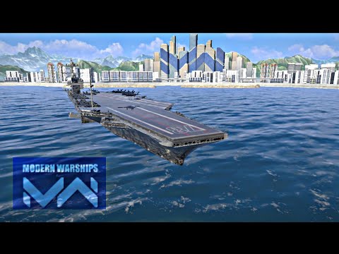 USS Gerald R Ford (CVN-78) Gameplay | J-26 Strike fighter | Modern Warships | Hyperdrive Havok