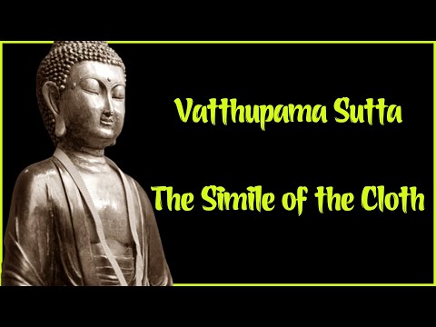 Buddhist scripture | Vatthupama Sutta The Simile of the Cloth | Buddhism Book.