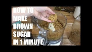 How to Make Homemade Brown Sugar in 1 Minute!