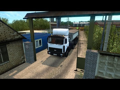 ETS2. Связка ProMods+RusMap+Юг+KZ. На тягаче МАЗ 6422