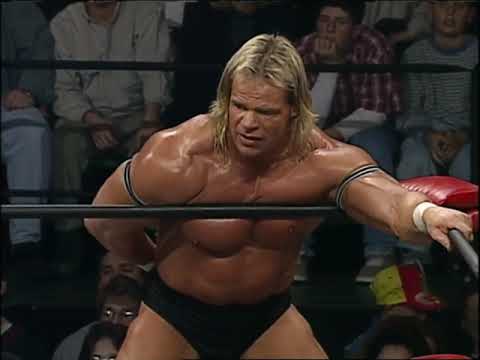 Lex Luger and Sting beat Harlem Heat for WCW Tag Titles.