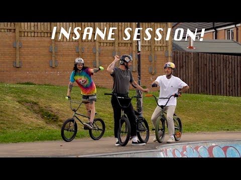 INSANE SESSION AND NEW TRICKS WITH THE LADS!