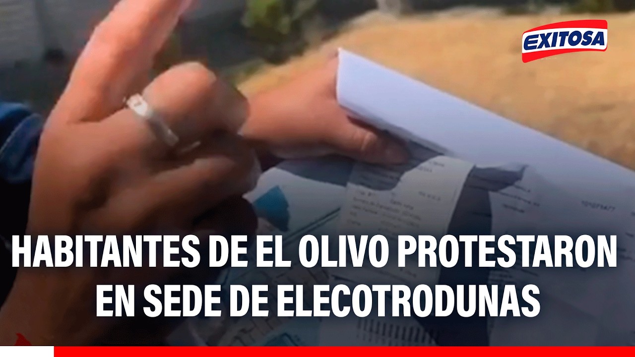🔴🔵 Vecinos de El Olivo de Cachiche protestan por irregularidades en el servicio eléctrico