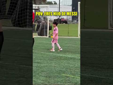 🤯 El hijo de seis años de Messi marcó un gol INCREÍBLE