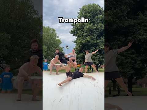 ICH BEWERTE die TRAMPOLIN-TRICKS meiner Freunde! 😍 #turnen #trampoline #bewerten #saltos