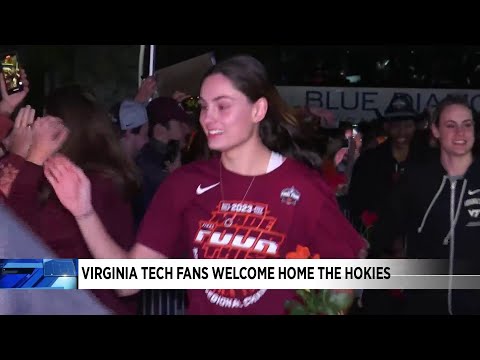 Hokie fans welcome home Virginia Tech Women's Basketball team after Final Four tournament