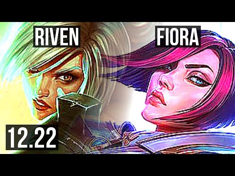 RIVEN vs FIORA (TOP) | 14/1/2, 2.8M mastery, 7 solo kills, Legendary | EUW Master | 12.22