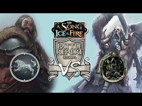 ASOIAF Table Top Miniatures Game Battle report #1 Stark vs Free Folk