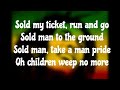 Bob Marley Time will tell  Lyrics