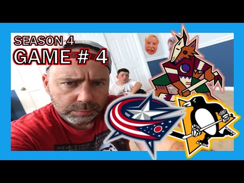 KNEE HOCKEY SEASON 4 - GAME # 4 - BLUE JACKETS / COYOTES / PENGUINS - QUINNBOYSTV